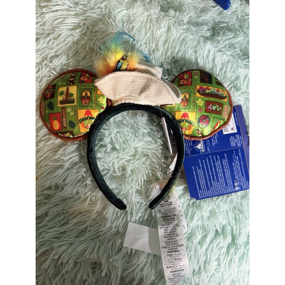 Disney Mickey Mouse The Main Attraction Enchanted Tiki Room Ears Headband New